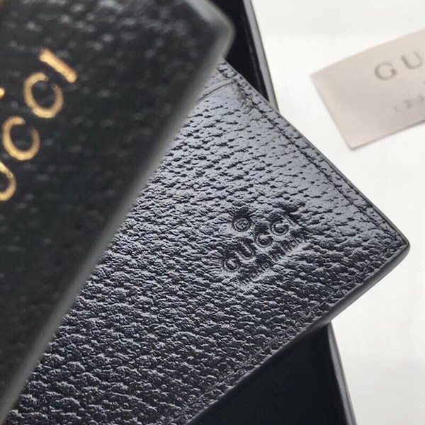 Gucci 구찌 꿀벌 반지갑 올블랙 523364