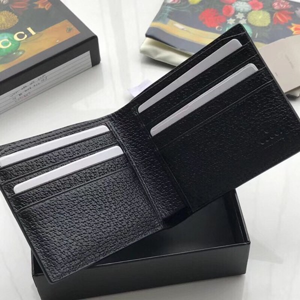 Gucci 구찌 꿀벌 반지갑 올블랙 523364