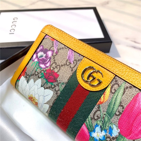 구찌 플라워 오피디아 지퍼 장지갑 523153-3 2020/신상