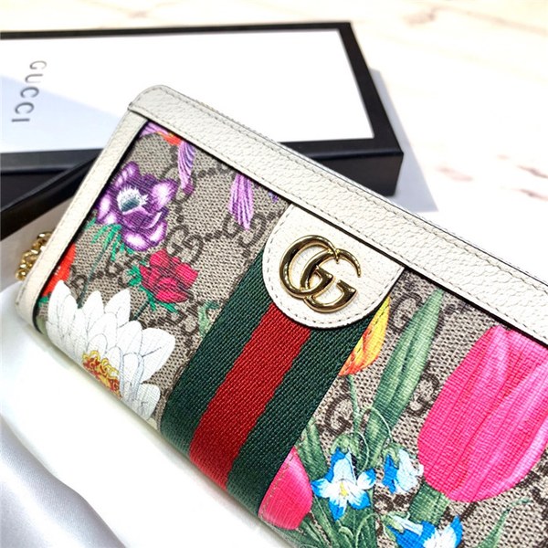 구찌 플라워 오피디아 지퍼 장지갑 523153-2 2020/신상