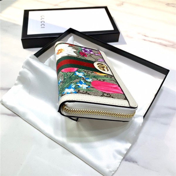 구찌 플라워 오피디아 지퍼 장지갑 523153-2 2020/신상