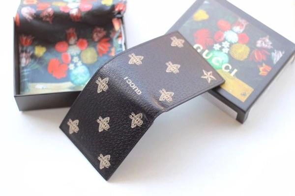 구찌 꿀벌 프린트 반지갑 495055