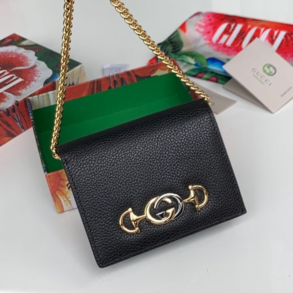 (실사영상) Gucci 구찌 주미 체인 카드 케이스 4가지 컬러