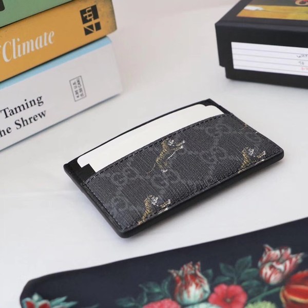 구찌 2020 남여공용 PVC & 레더 카드 퍼스 GUW0132.Size(10cm).블랙