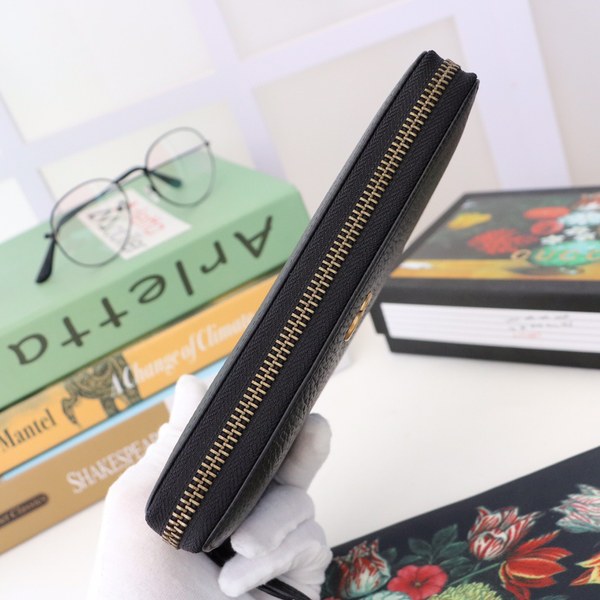 Gucci 구찌 가죽 장지갑 블랙,레드