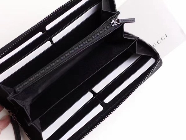 구찌 시그니처 삼선 지퍼 장지갑 408831