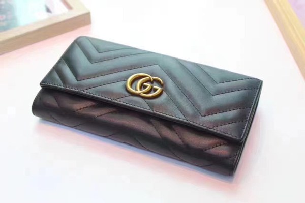 구찌 마몬트 장지갑 443436 블랙