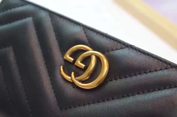 구찌 마몬트 장지갑 443436 블랙