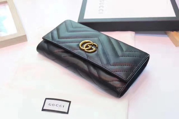 구찌 마몬트 장지갑 443436 블랙