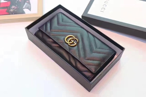 구찌 마몬트 장지갑 443436 블랙