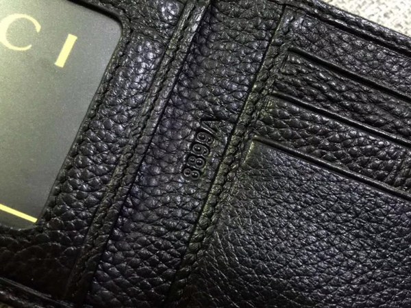 Gucci 구찌 남성용 클래식 반,장지갑 금장블랙