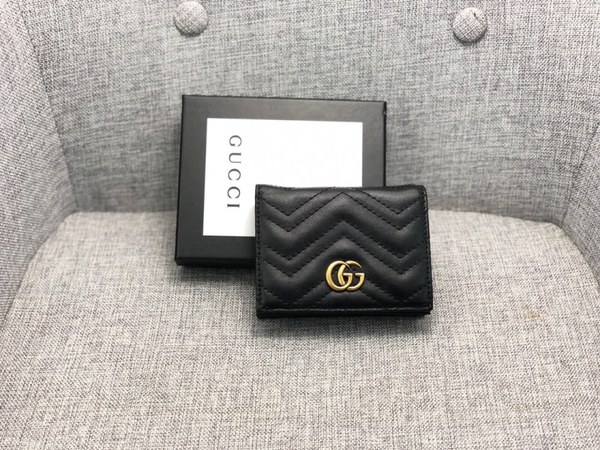 실사영상) Gucci 구찌 클래식 반지갑 금장 블랙