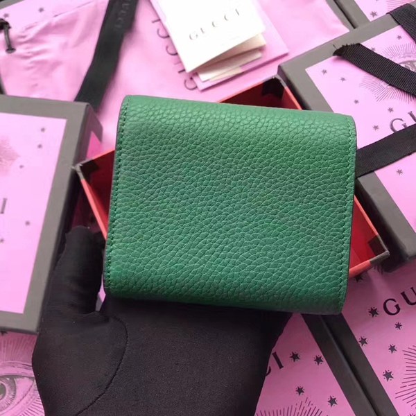 Gucci 구찌 패드락 소가죽 반지갑 453155 그린