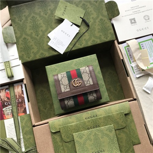 Gucci 2021 Women's Leather Wallet,12.5cm,GUW0192