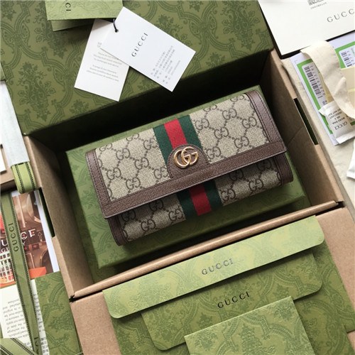 Gucci 2021 Women's Leather Wallet,19cm,GUW0193