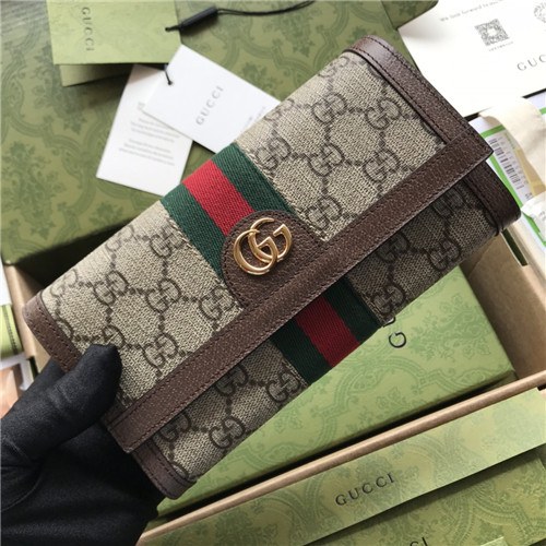 Gucci 2021 Women's Leather Wallet,19cm,GUW0193