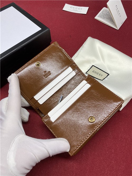 Gucci 2021 Women's Leather Card Purse,11cm,GUW0196