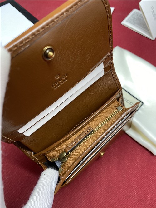 Gucci 2021 Women's Leather Card Purse,11cm,GUW0196