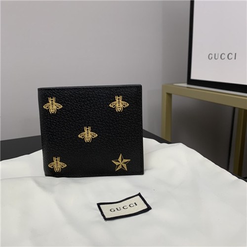 Gucci 2020 Men's Leather Wallet,12cm