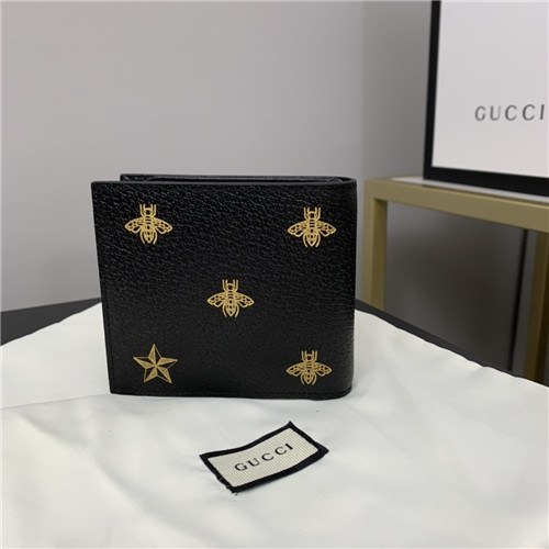 Gucci 2020 Men's Leather Wallet,12cm