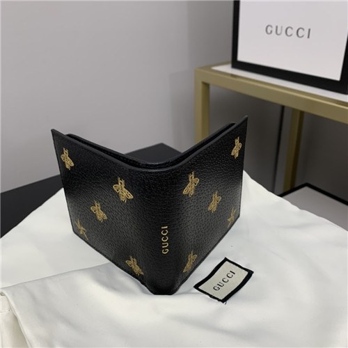 Gucci 2020 Men's Leather Wallet,12cm