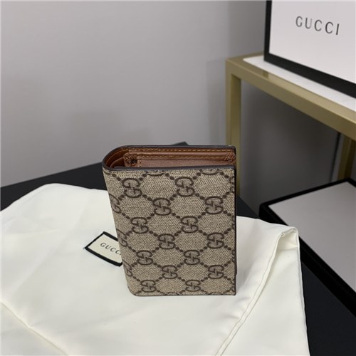 Gucci 2020 Embroidery Leather Wallet,11cm