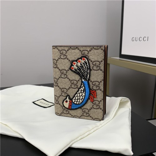 Gucci 2020 Embroidery Leather Wallet,11cm