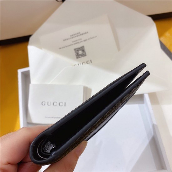 구찌 2020 남성용 반지갑,11cm,GUW0170,블랙