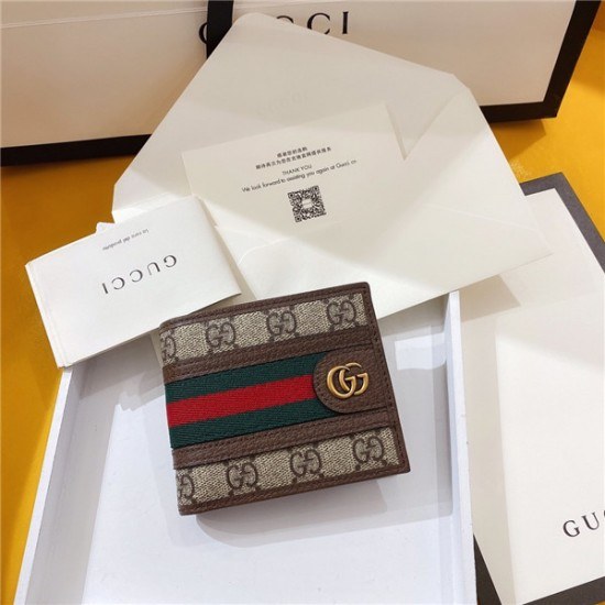 구찌 2020 남성용 반지갑,11cm,GUW0169,브라운