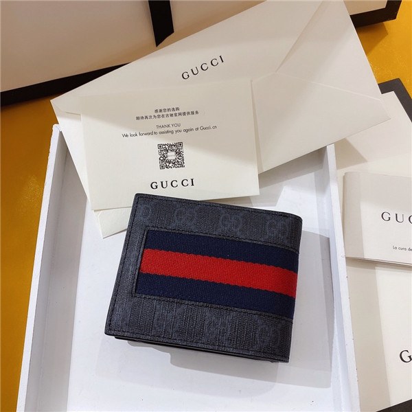 구찌 2020 남성용 반지갑,11cm,GUW0168,네이비