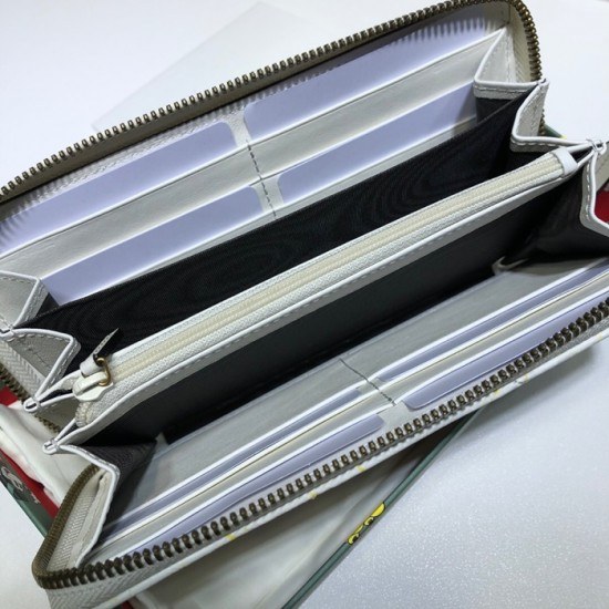 구찌 2020 여성용 레더 장지갑,GUW0160.Size(19cm), 화이트