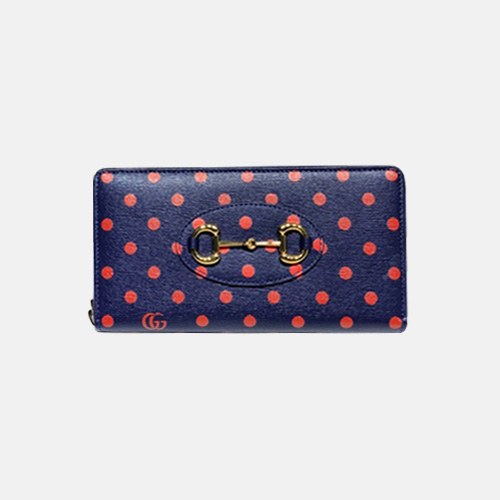 구찌 2020 여성용 레더 장지갑,GUW0159.Size(19cm), 네이비