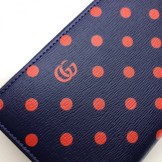 구찌 2020 여성용 레더 장지갑,GUW0159.Size(19cm), 네이비