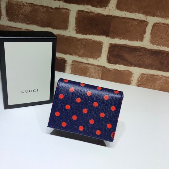 구찌 2020 여성용 레더 반지갑,GUW0158.Size(11cm), 네이비