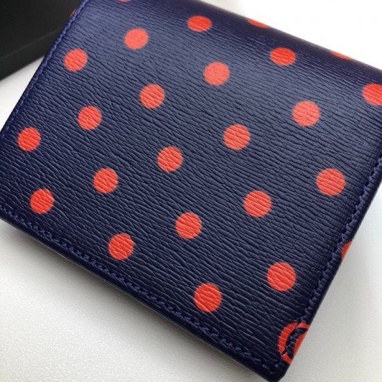 구찌 2020 여성용 레더 반지갑,GUW0158.Size(11cm), 네이비