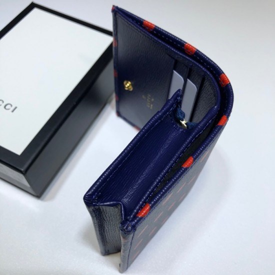 구찌 2020 여성용 레더 반지갑,GUW0158.Size(11cm), 네이비