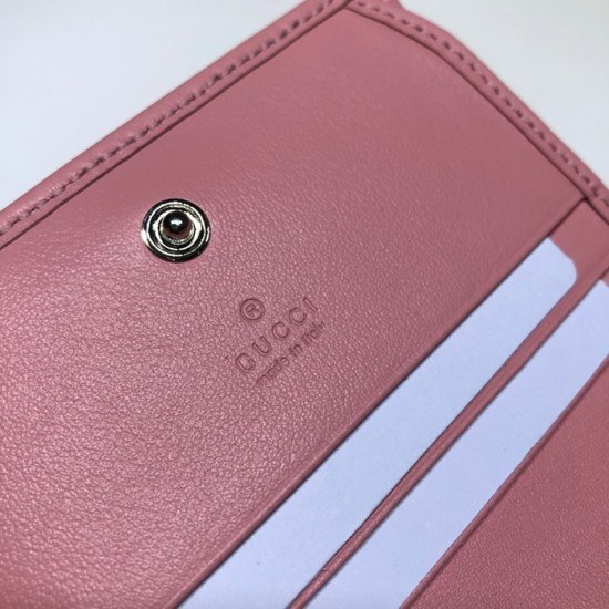Gucci 2020 Ladies Leather Chain Wallet ,625693- 구찌 2020 여성용 레더 체인 반지갑,GUW0156.Size(11cm), 핑크