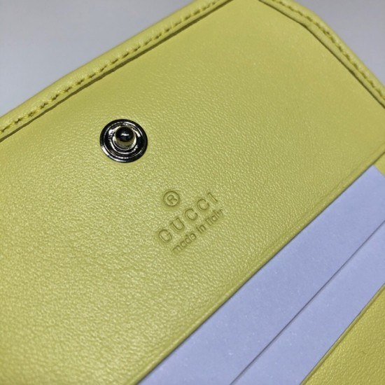 Gucci 2020 Ladies Leather Chain Wallet ,625693- 구찌 2020 여성용 레더 체인 반지갑,GUW0155.Size(11cm), 옐로우