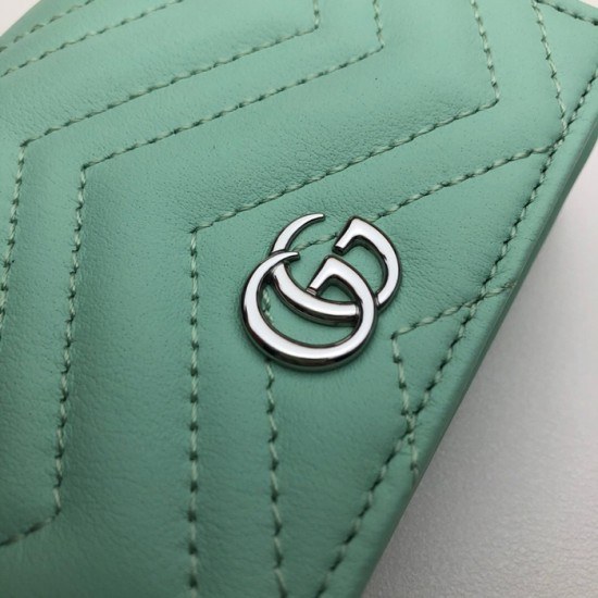 Gucci 2020 Ladies Leather Chain Wallet ,625693- 구찌 2020 여성용 레더 체인 반지갑,GUW0153.Size(11cm), 민트