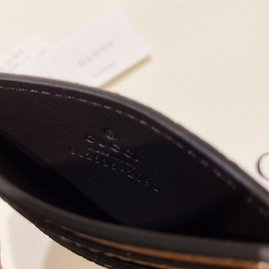 Gucci 2020 Ladies Canvas & Leather Card Purse ,602535