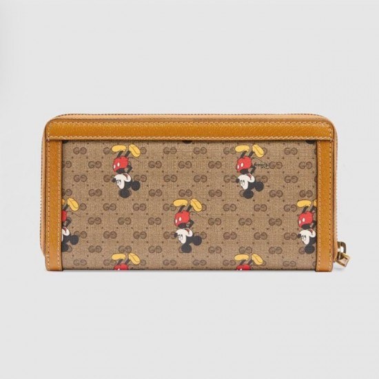 구찌 2020 여성용 지퍼 라운드 장지갑 ,GUW0140.Size(19cm).브라운