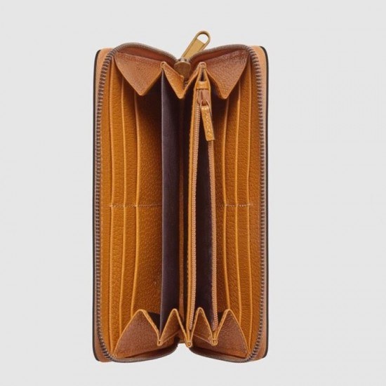 구찌 2020 여성용 지퍼 라운드 장지갑 ,GUW0140.Size(19cm).브라운