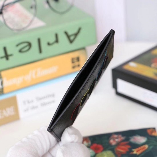 구찌 2020 남여공용 레더 카드 퍼스 GUW0135.Size(10cm).블랙