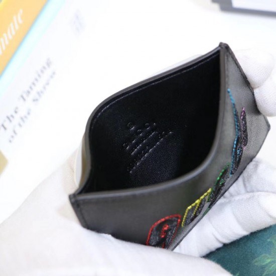 구찌 2020 남여공용 레더 카드 퍼스 GUW0135.Size(10cm).블랙