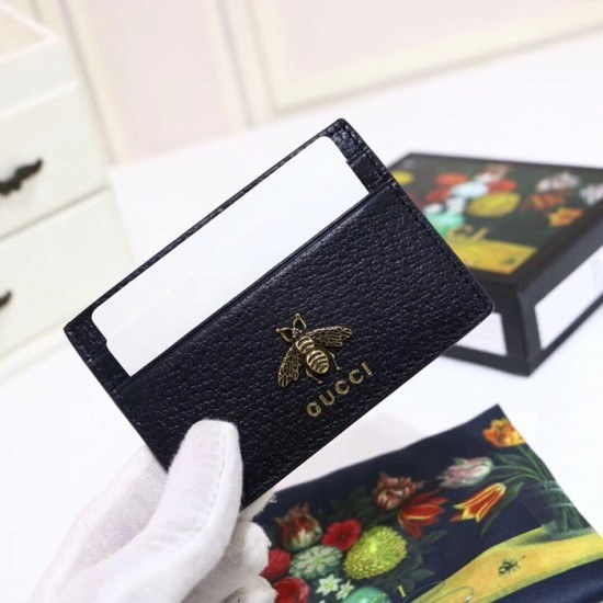구찌 2020 남여공용 레더 카드 퍼스 GUW0134.Size(10cm).블랙