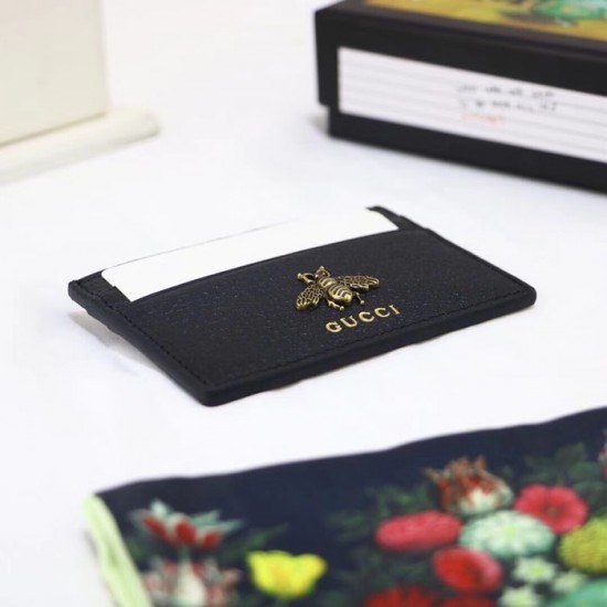 구찌 2020 남여공용 레더 카드 퍼스 GUW0134.Size(10cm).블랙