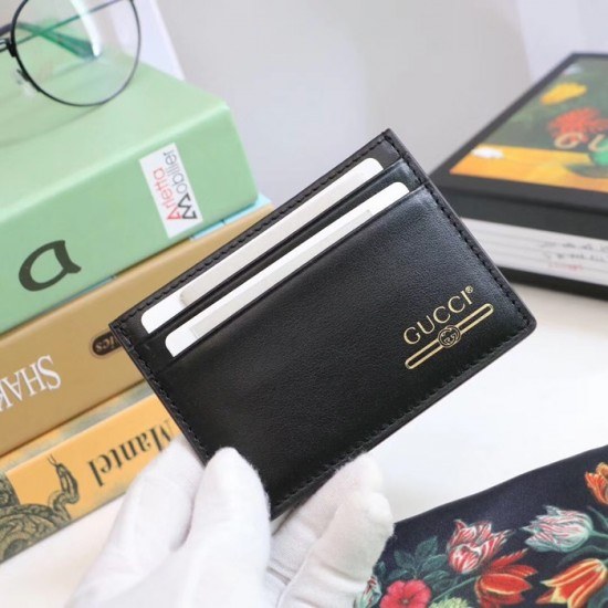 구찌 2020 남여공용 레더 카드 퍼스 GUW0133.Size(11cm).블랙