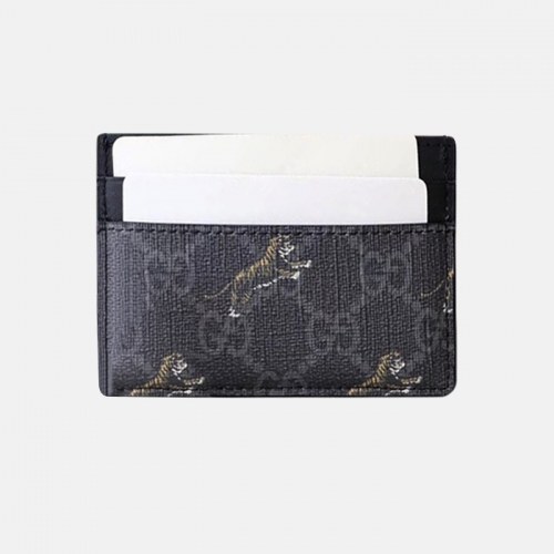 구찌 2020 남여공용 PVC & 레더 카드 퍼스 GUW0132.Size(10cm).블랙