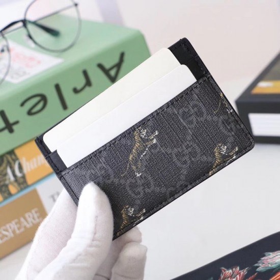 구찌 2020 남여공용 PVC & 레더 카드 퍼스 GUW0132.Size(10cm).블랙