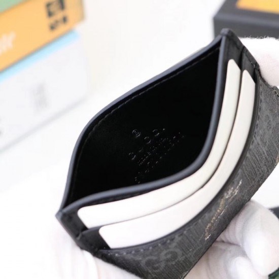 구찌 2020 남여공용 PVC & 레더 카드 퍼스 GUW0132.Size(10cm).블랙